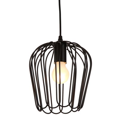 Светильник "Цветок" 1х40Вт E27 черный 20х20х120 см. - фото 2034678