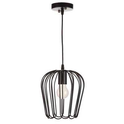 Светильник "Цветок" 1х40Вт E27 черный 20х20х120 см. - фото 2034679