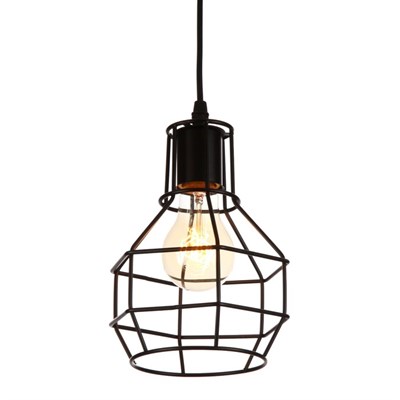 Светильник "Ортико" 1х60Вт E27 черный 13х13х100 см. - фото 2034690