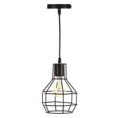 Светильник "Ортико" 1х60Вт E27 черный 13х13х100 см. - фото 2034691