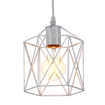 Светильник "Прямоугольник" 1х40Вт E27 белый 16х16х100 см. - фото 2034702