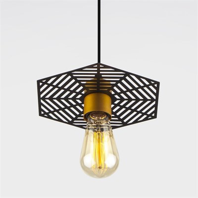 Светильник Creto, 40Вт E27, цвет чёрный, бронза - фото 2034705