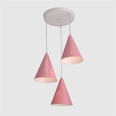 Светильник 6102 3х40Вт Е14 розовый 30х30х80см - фото 2034801