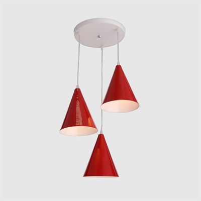 Светильник 6102 3х15Вт Е14 красный 30х30х80см - фото 2034809