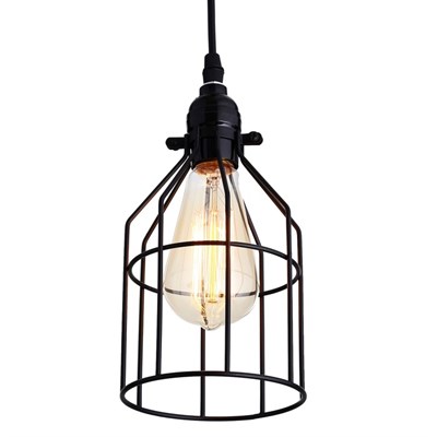 Светильник "Капелло" 1xE27 40Вт черный 12х12х100 см. - фото 2034817