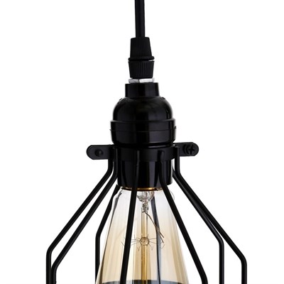 Светильник "Капелло" 1xE27 40Вт черный 12х12х100 см. - фото 2034820