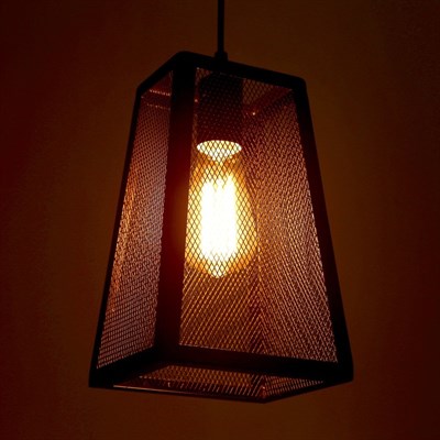 Светильник "Интерно" 1xE27 40Вт черный 17,5х17,5х27 см. - фото 2034823