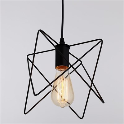 Светильник "Шелби" 1xE27 40Вт черный 20х20х100 см. - фото 2034830