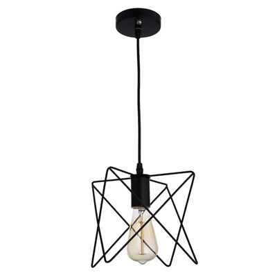 Светильник "Шелби" 1xE27 40Вт черный 20х20х100 см. - фото 2034834