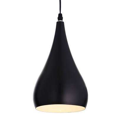 Светильник "Капля" 1х60Вт Е27 черный 18х18х30 см. - фото 2034845