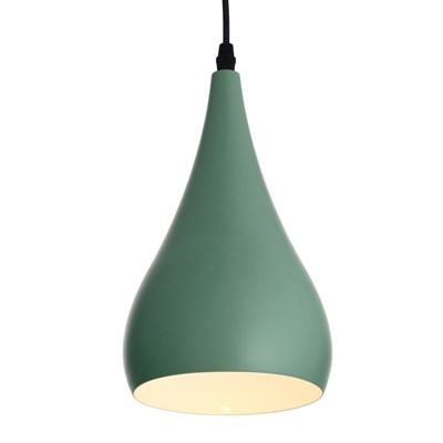 Светильник "Капля" 1х60Вт Е27 зеленый 18х18х30 см. - фото 2034851