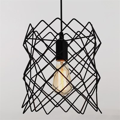 Светильник "Сопрано" 1xE27 40Вт черный 25х25х100 см. - фото 2034862