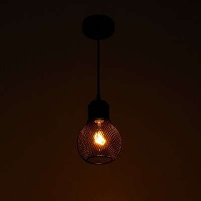 Светильник "Винтаж" 1xE27 40Вт черный 12х12х100 см. - фото 2034907