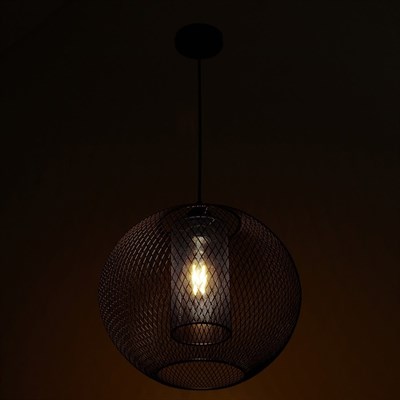 Светильник "Чарльтон" 1xE27 40Вт черный 32х32х100 см. - фото 2034939