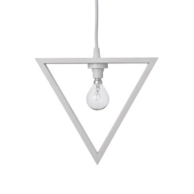 Светильник "Треугольник" 1*40Вт  Е27 белый 23х6х20-120 см - фото 2034975