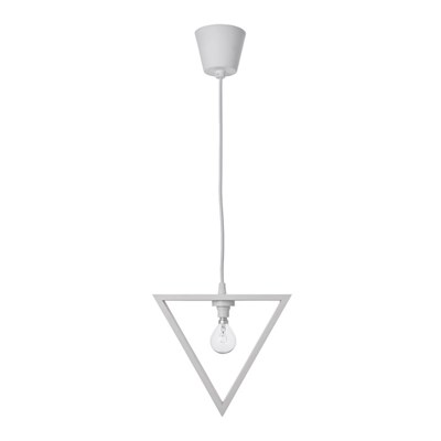 Светильник "Треугольник" 1*40Вт  Е27 белый 23х6х20-120 см - фото 2034978