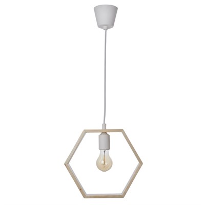 Светильник "Соты" 1*40Вт Е27 белый 25х6х28-128 см - фото 2034984