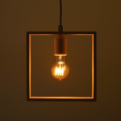 Светильник "Квадрат" 1*40Вт Е27 белый 22х6х22-122 см - фото 2035011