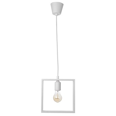 Светильник "Квадрат" 1*40Вт Е27 белый 22х6х22-122 см - фото 2035012