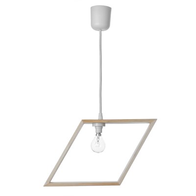 Светильник "Ромб" 1*40Вт Е27 белый 22х6х28-138 см - фото 2035040