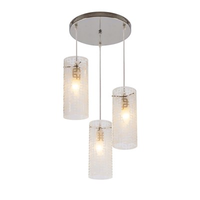 Светильник 444/3 E27 60Вт хром 28x28x150 см - фото 2035129