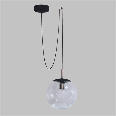 Люстра подвесная "Аура" 1xE27 150Вт прозрачный 25х25х250см. - фото 2035254