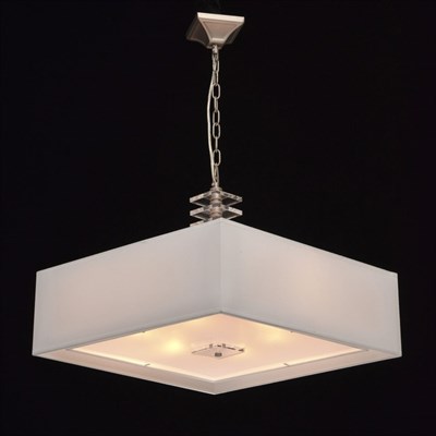 Люстра подвесная "Прато" 6x40W Е14 никель 55x55x105см - фото 2035300