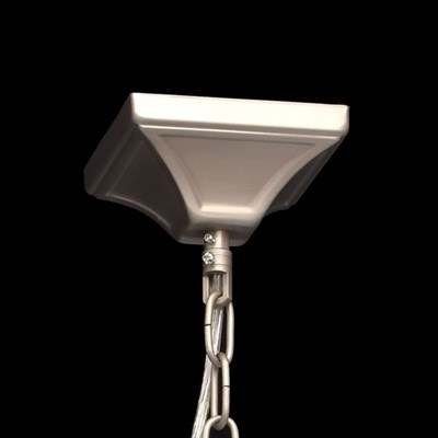 Люстра подвесная "Прато" 6x40W Е14 никель 55x55x105см - фото 2035301