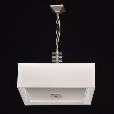 Люстра подвесная "Прато" 6x40W Е14 никель 55x55x105см - фото 2035302