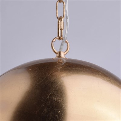 Люстра подвес "Виола" 1x15W Е27 золото 35x35x159см - фото 2035334