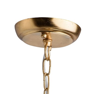 Люстра подвес "Виола" 1x15W Е27 золото 35x35x159см - фото 2035335