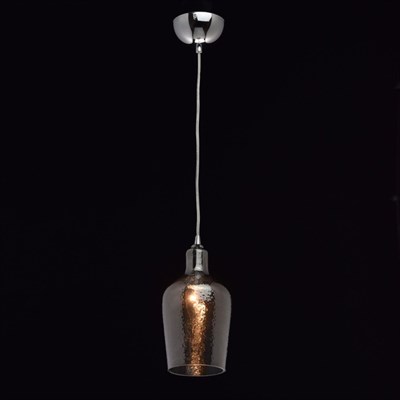 Люстра подвес "Лоск" 1x40W E14 хром 12,5x12,5x210см - фото 2035337