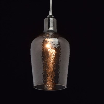 Люстра подвес "Лоск" 1x40W E14 хром 12,5x12,5x210см - фото 2035339