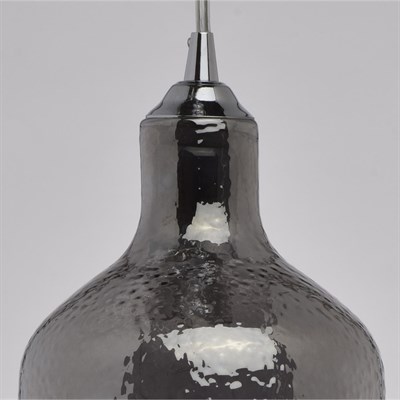 Люстра подвес "Лоск" 1x40W E14 хром 12,5x12,5x210см - фото 2035342