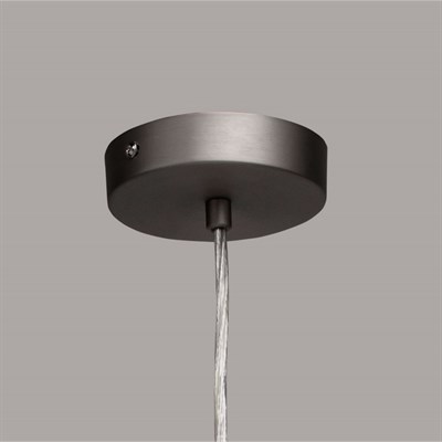 Люстра подвес "Нора" 3x40W E27 никель 52x52x194см - фото 2035356