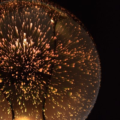 Люстра подвес "Фрайталь" 1x40W E27 хром 25x25x436см - фото 2035376