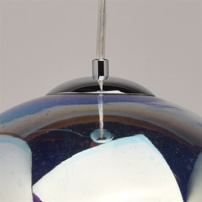 Люстра подвес "Фрайталь" 1x40W E27 хром 25x25x436см - фото 2035378