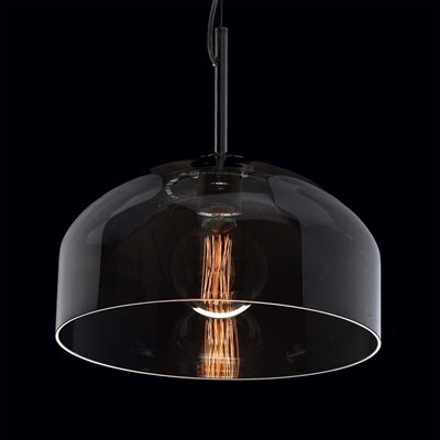 Люстра подвес "Клэр" 1x60W E27 хром 40x40x286см - фото 2035382