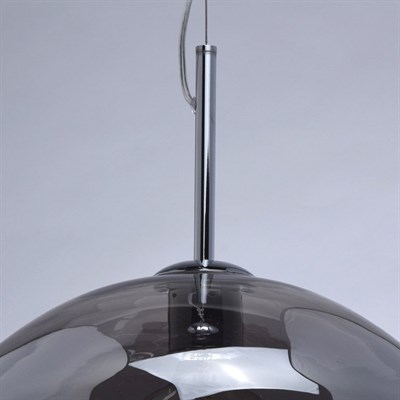 Люстра подвес "Клэр" 1x60W E27 хром 40x40x286см - фото 2035384