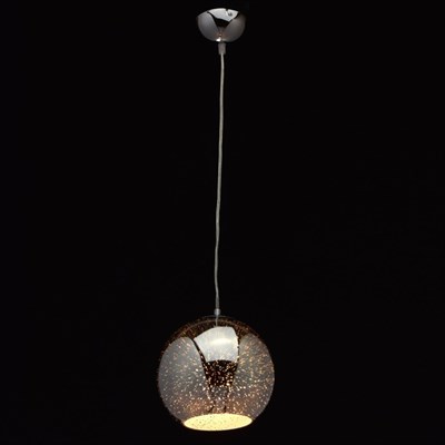 Люстра подвес "Фрайталь" 1x40W E27 хром 20x20x425см - фото 2035387