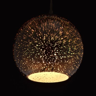 Люстра подвес "Фрайталь" 1x40W E27 хром 20x20x425см - фото 2035390