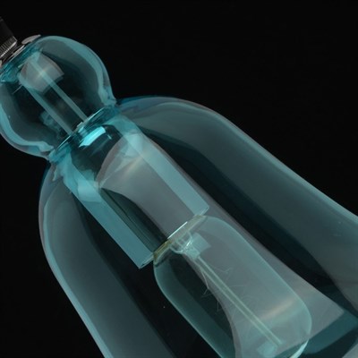 Светильник "Кьянти" 40Вт E27 2700K голубой, черный 21x21x150см - фото 2035471