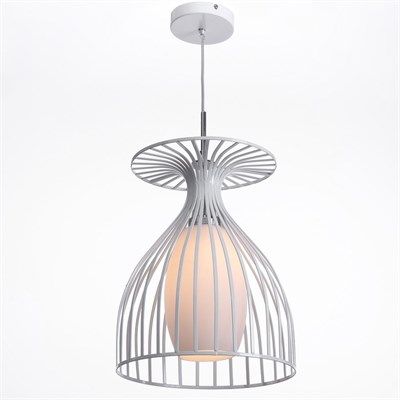 Светильник подвес DX2198/1+1911 белый "Бокал" Е27 1х60W 100х31х31 см - фото 2035522