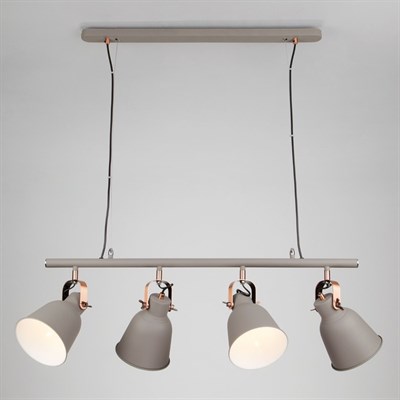 Светильник Projector 4x40Вт E27 серый, медь - фото 2035709