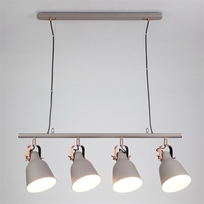 Светильник Projector 4x40Вт E27 серый, медь - фото 2035710