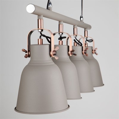 Светильник Projector 4x40Вт E27 серый, медь - фото 2035712