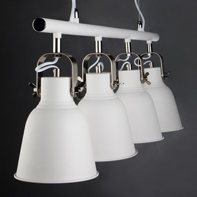 Светильник Projector 4x40Вт E27 белый, никель - фото 2035718