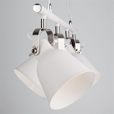 Светильник Projector 4x40Вт E27 белый, никель - фото 2035719