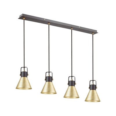 Светильник OLLIE 4x40Вт E14 чёрный - фото 2035733