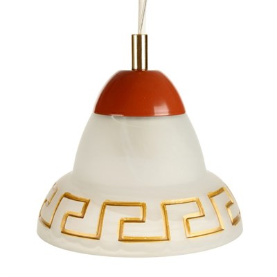 Люстра 1071005403234 E27 60W бежевый/коричневый 22х22х16см - фото 2035879